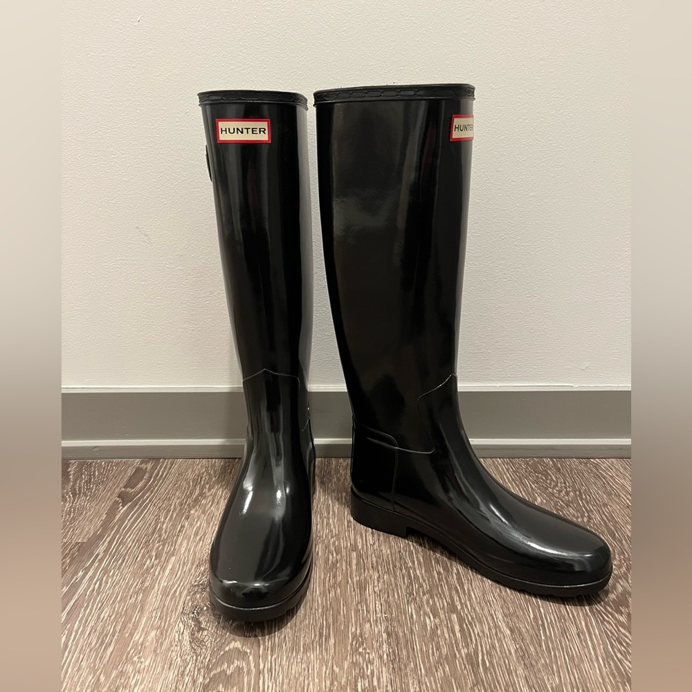 Hunter Original Tall Gloss Black Rain Boots